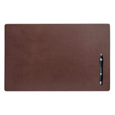 Chocolate Brown Leather Conference Table Pad, 22 x 14